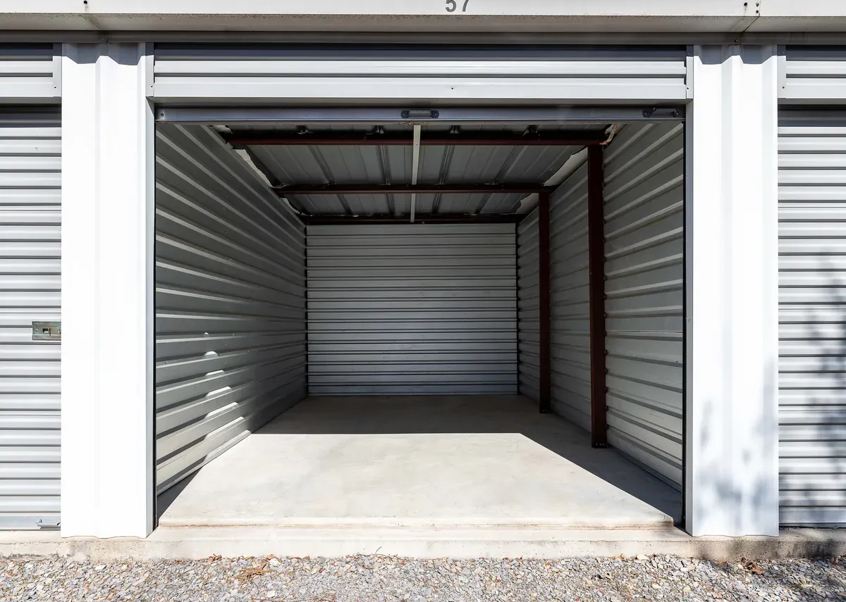Inside storage unit KO Storage of Berkeley Springs, WV